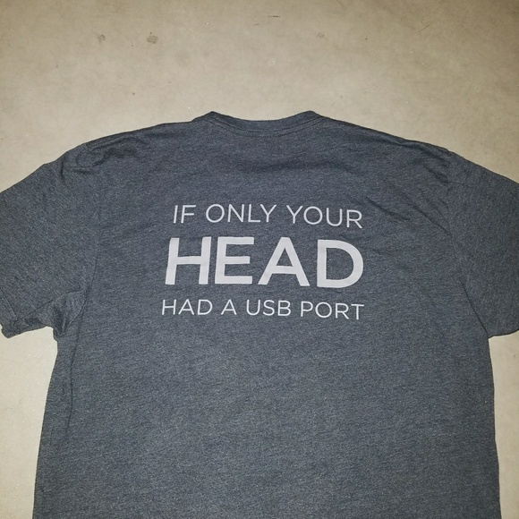 USB Head T Shirt - Picture 3 of 3